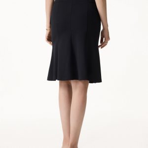 4-Way Stretch Knee Length Pleated Flare Skirt - Image 9