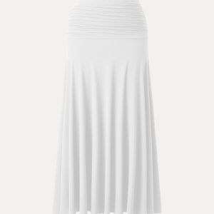 Ultrasoft Mid Rise A-line Ruched Maxi Skirt - Image 11