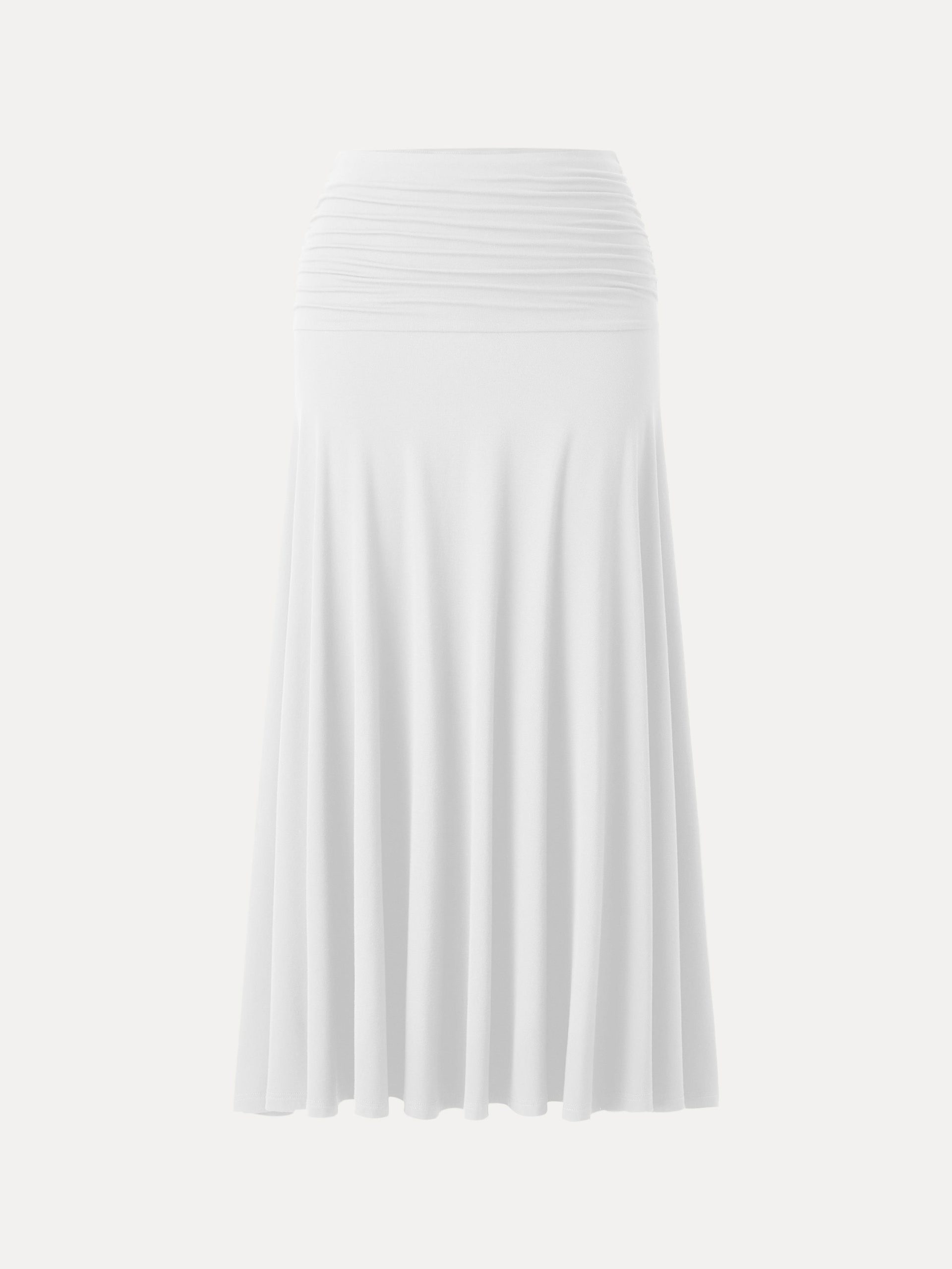 Ultrasoft Mid Rise A-line Ruched Maxi Skirt - Image 11
