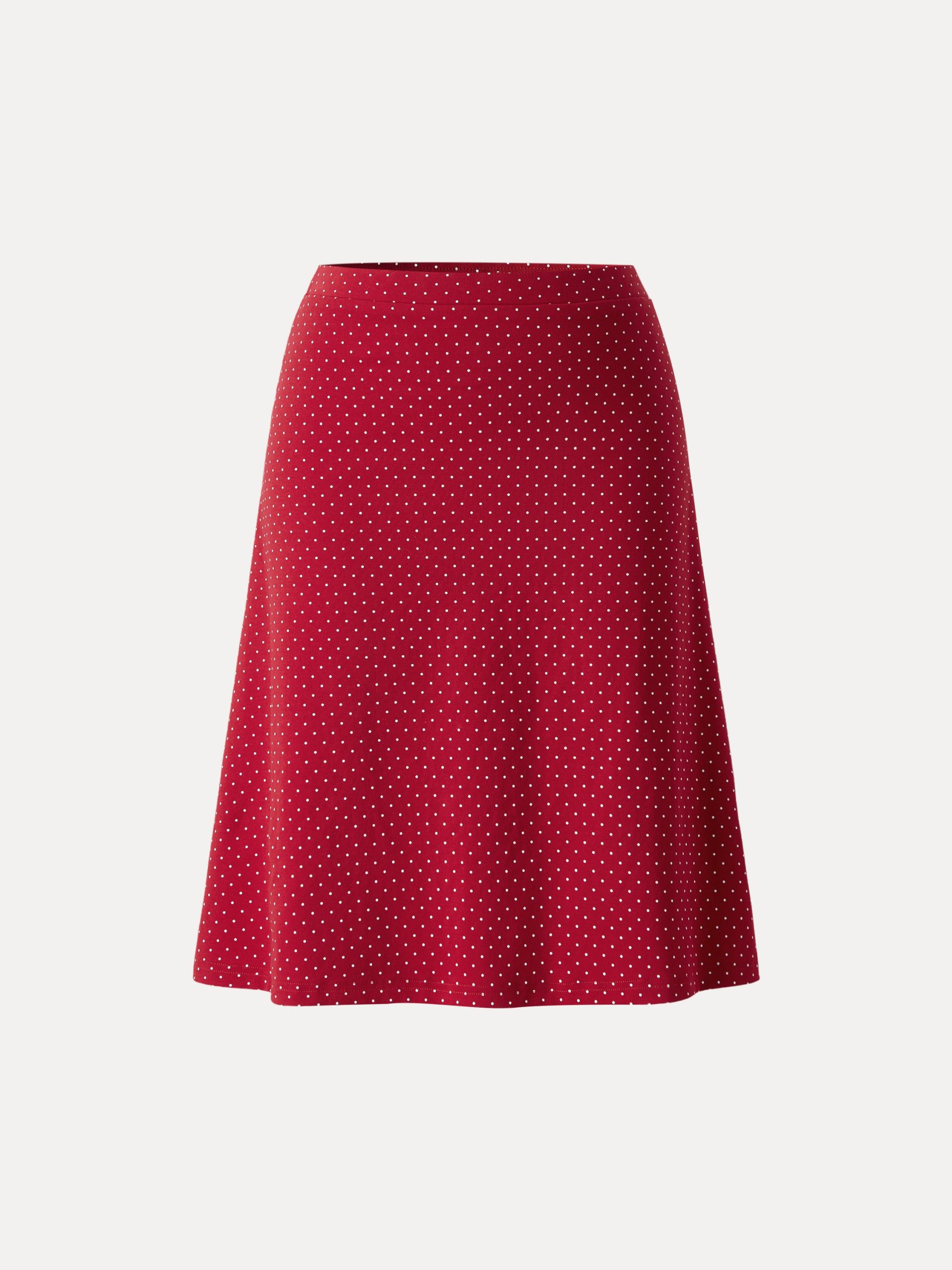Stretch Cotton Polka Dot A-Line Flare Skirt Limited Edition - Image 11