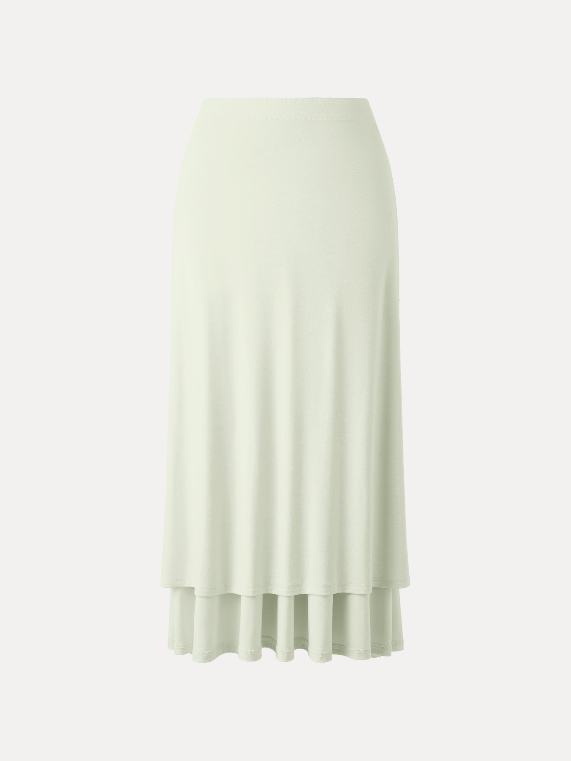 Ultrasoft V-shape Waist Gathred Maxi Circle Skirt with Pockets - Image 10