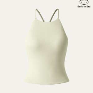 Tie Back Bandless Crop Bra Tank Top - Image 10