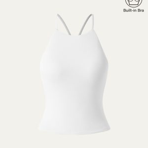 Tie Back Bandless Crop Bra Tank Top - Image 14