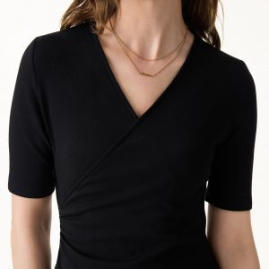 Surplice Ruched Fit-and-Flare Mini Dress - Image 5