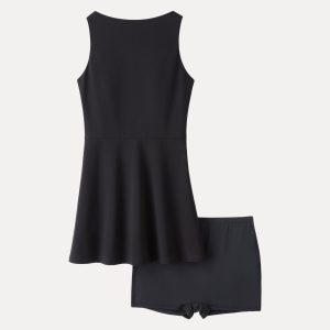 Classy Boatneck Fit-and-Flare Mini Bra Dress - Image 3