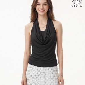 Matte Multi-Wear Cowl Neck Bra Top - Image 15