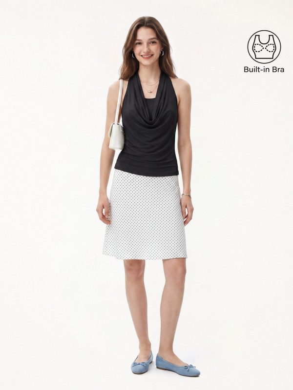 Matte Multi-Wear Cowl Neck Bra Top
