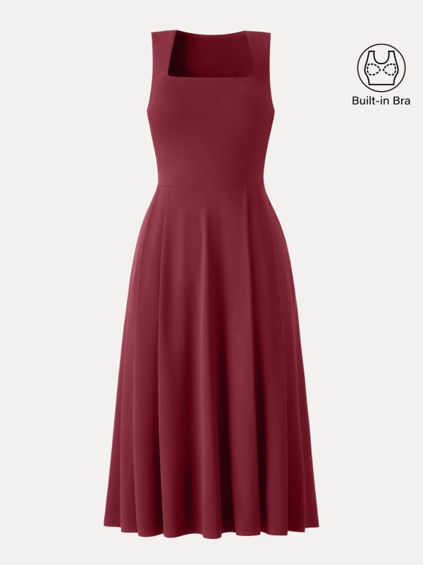 The Anytime Little Black Bra Dress with Pockets
