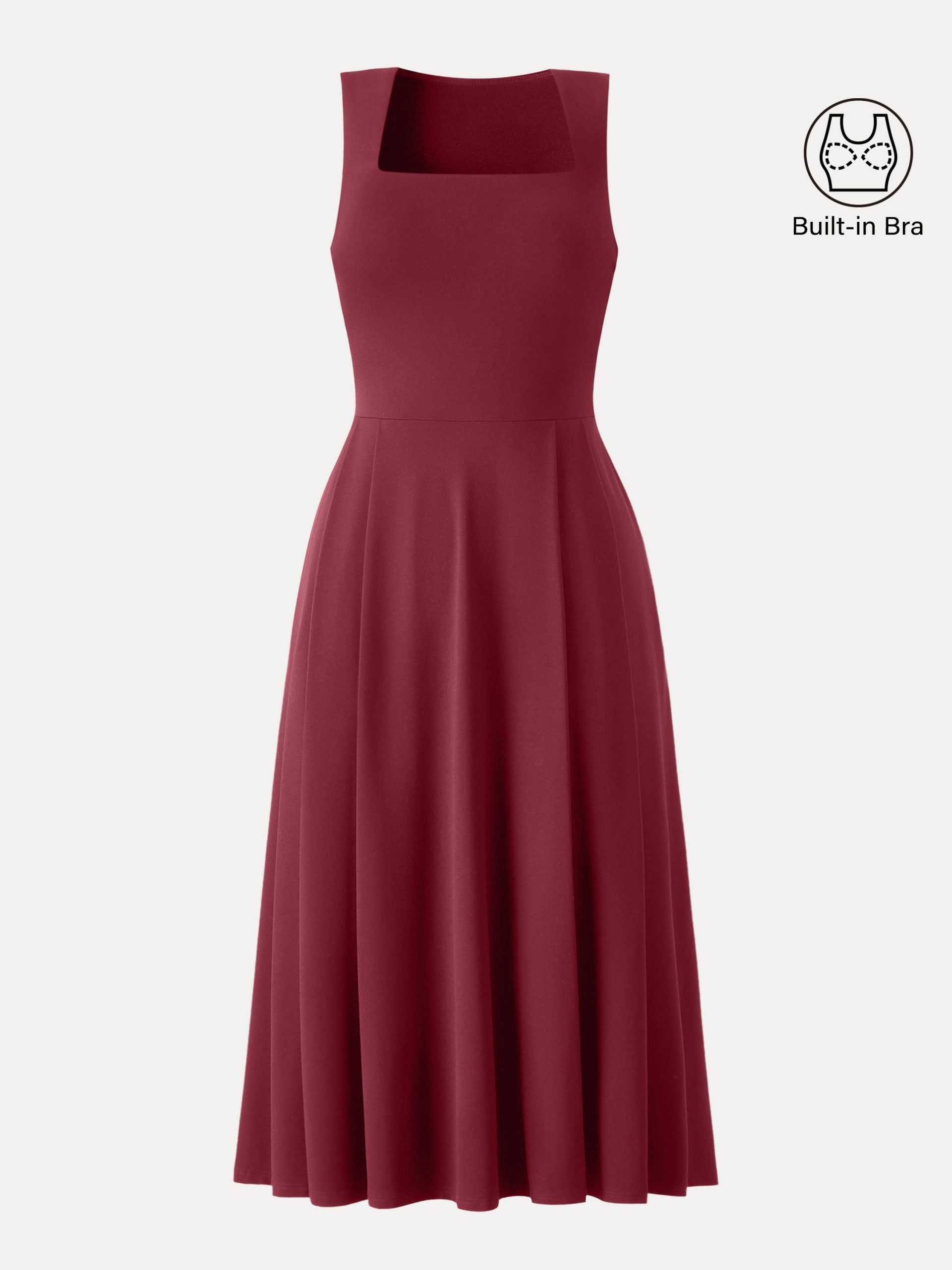 The Anytime Little Black Bra Dress with Pockets - Image 15