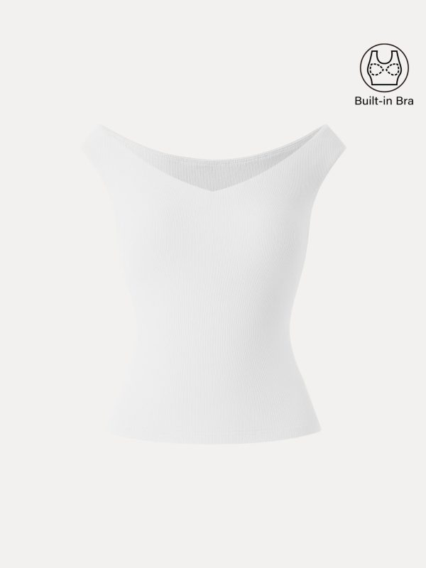 Essential V-neck New Airy Bra Top