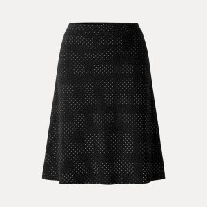 Stretch Cotton Polka Dot A-Line Flare Skirt Limited Edition - Image 18
