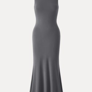 Effortless Boatneck Mermaid Maxi Dress - Image 12