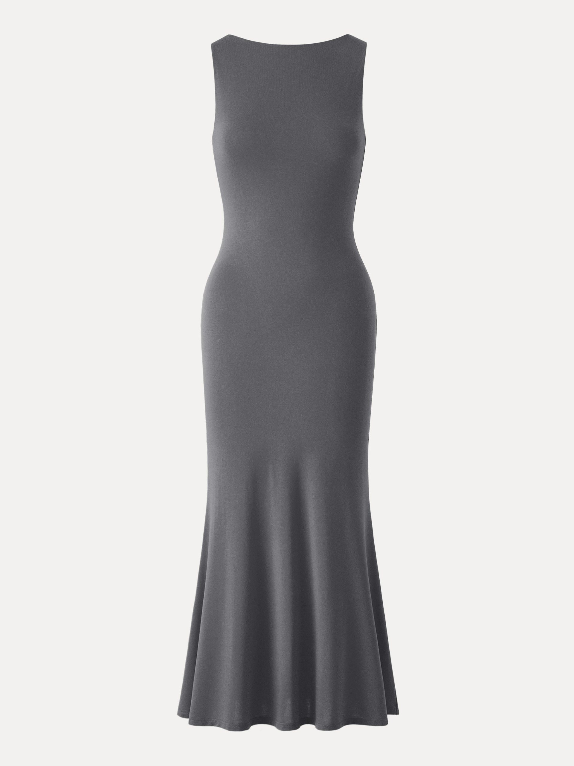 Effortless Boatneck Mermaid Maxi Dress - Image 12