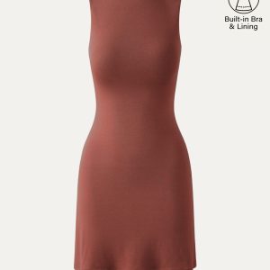 Cooling Open Back Bandless Bra Mini Dress - Image 15