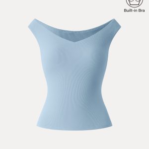 Essential V-neck New Airy Bra Top - Image 19