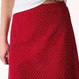 2Pcs Set Polka Dot Boatneck Bra Top & A-Line Flare Skirt Limited Edition - Image 15
