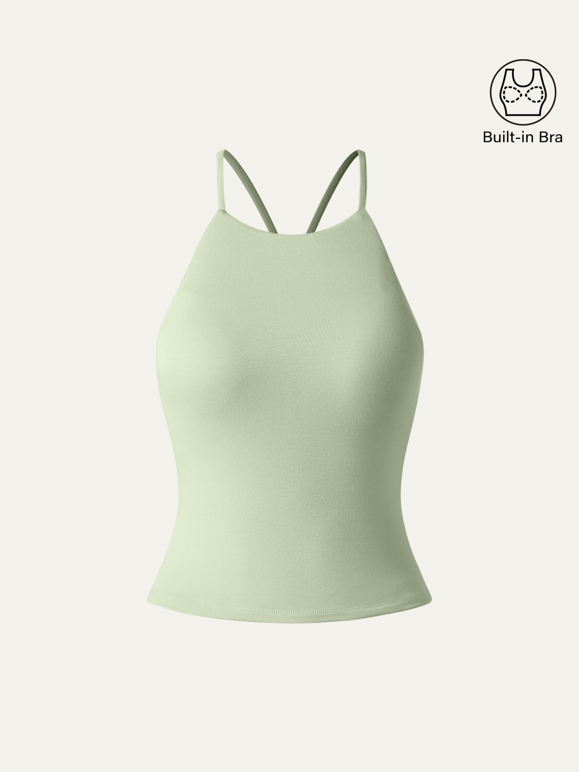 Tie Back Bandless Crop Bra Tank Top - Image 21