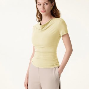 SkinKiss Multi-Wear Cowl Neck Cooling Summer Tee - Image 7