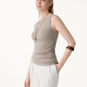 Smooth Boatneck Ruched Bra Top - Image 9