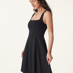 Square Neck Fit-and-flare Mini Bra Dress - Image 8