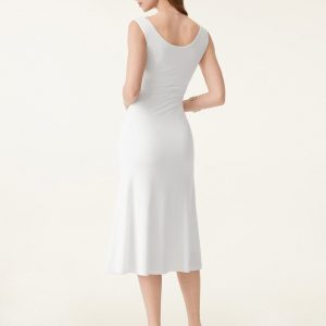 Scoop Neck Midi Low Back Bra Dress - Image 8