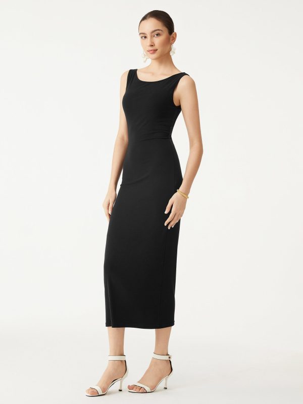 Open-Back Tank Bra Dress