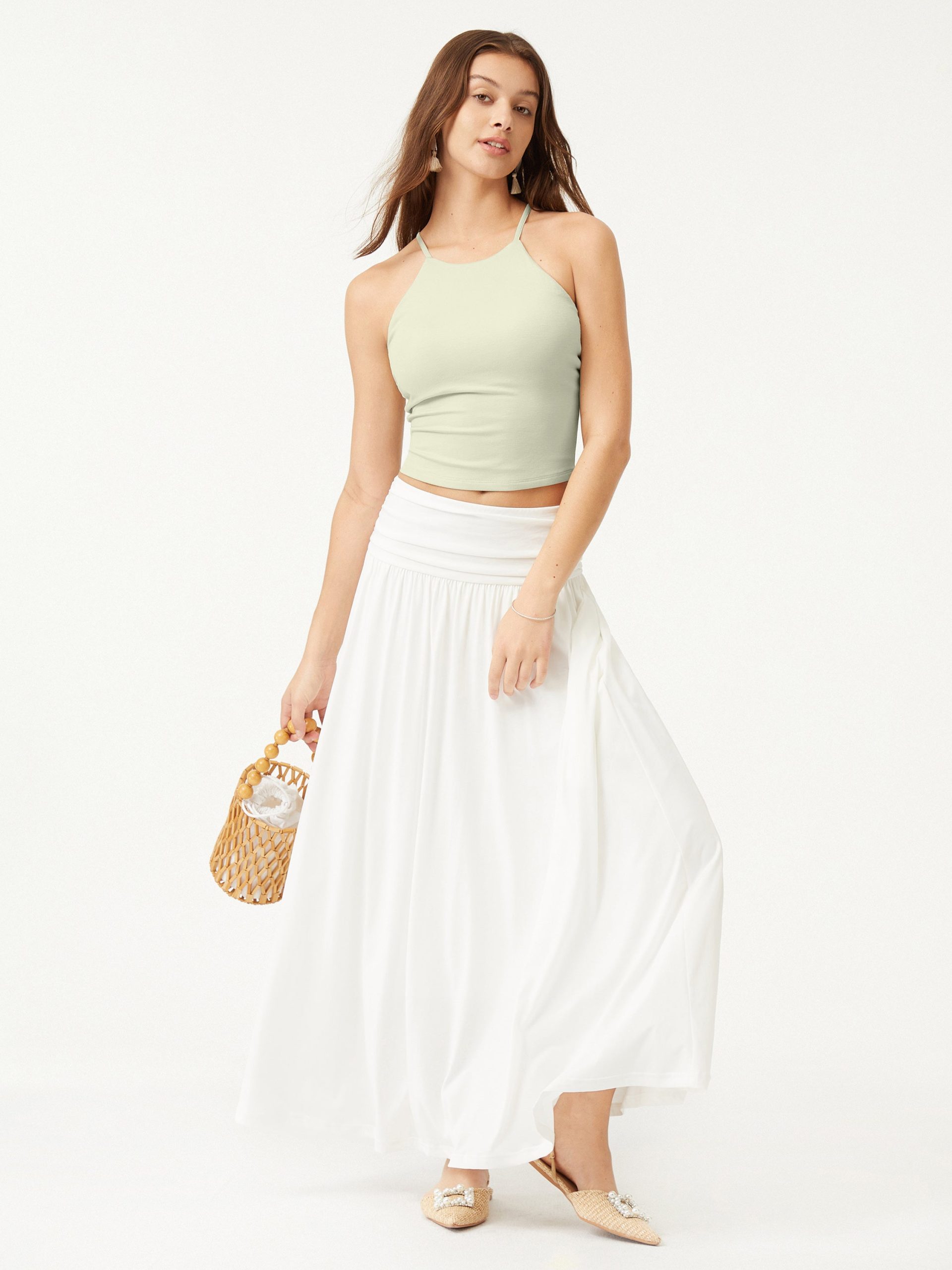 Tie Back Bandless Crop Bra Tank Top - Image 6