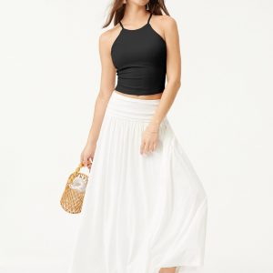 Tie Back Bandless Crop Bra Tank Top - Image 4