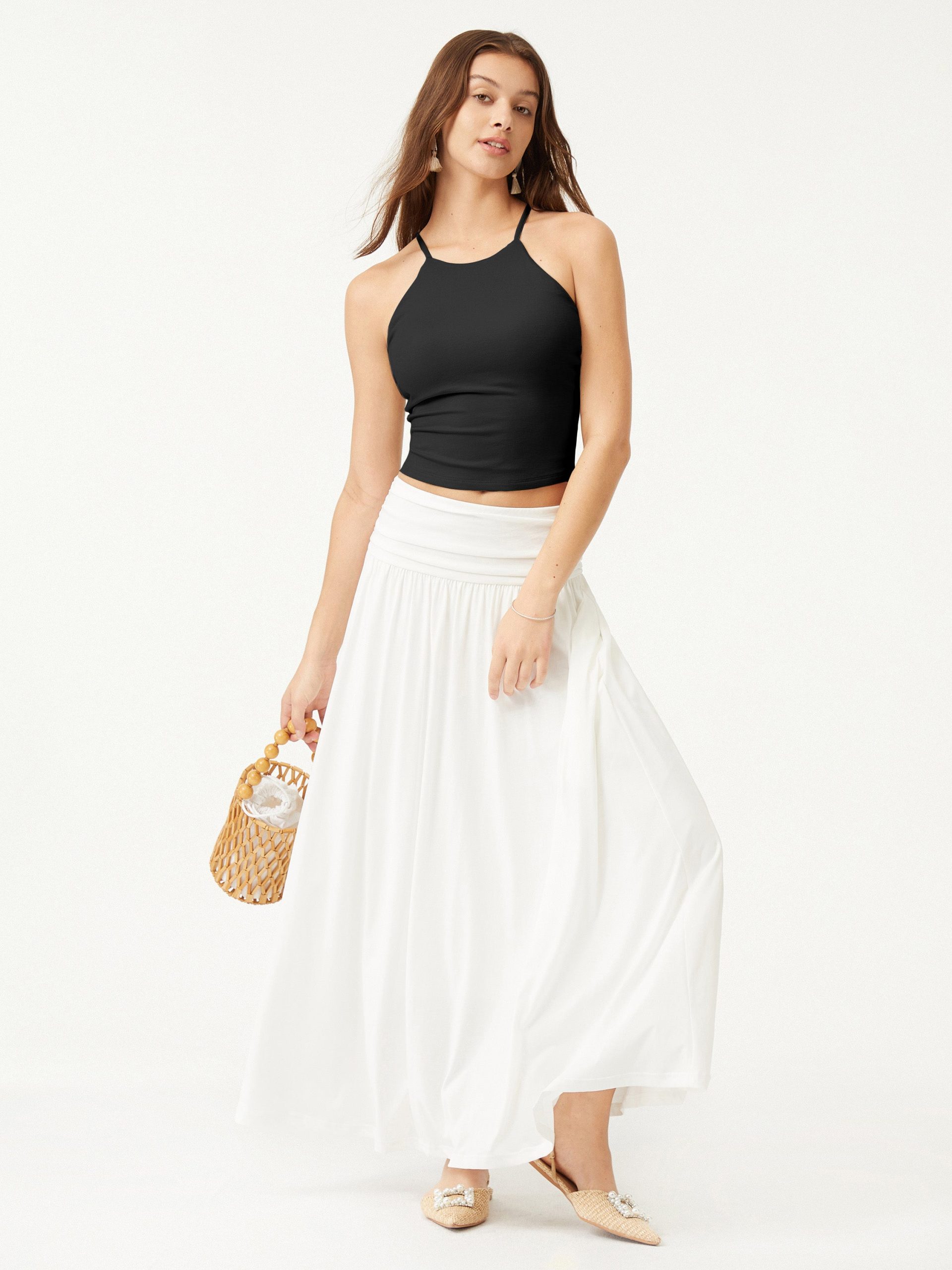 Tie Back Bandless Crop Bra Tank Top - Image 4