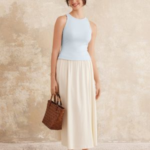Crewneck Cut-out Bandless Bra Tank - Image 5