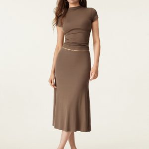 Breezy Pull-on Mermaid Midi Skirt - Image 6