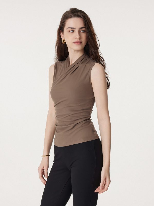 Effortless Surplice Second-skin Tank