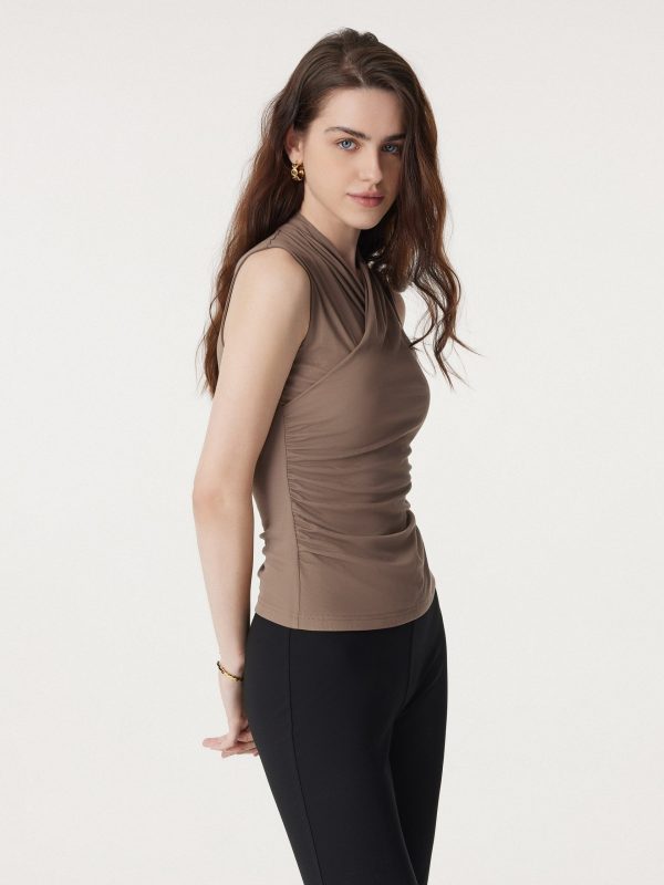 Effortless Surplice Second-skin Tank