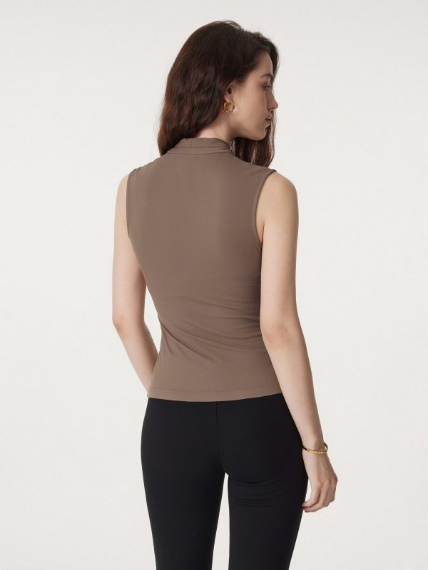 Effortless Surplice Second-skin Tank