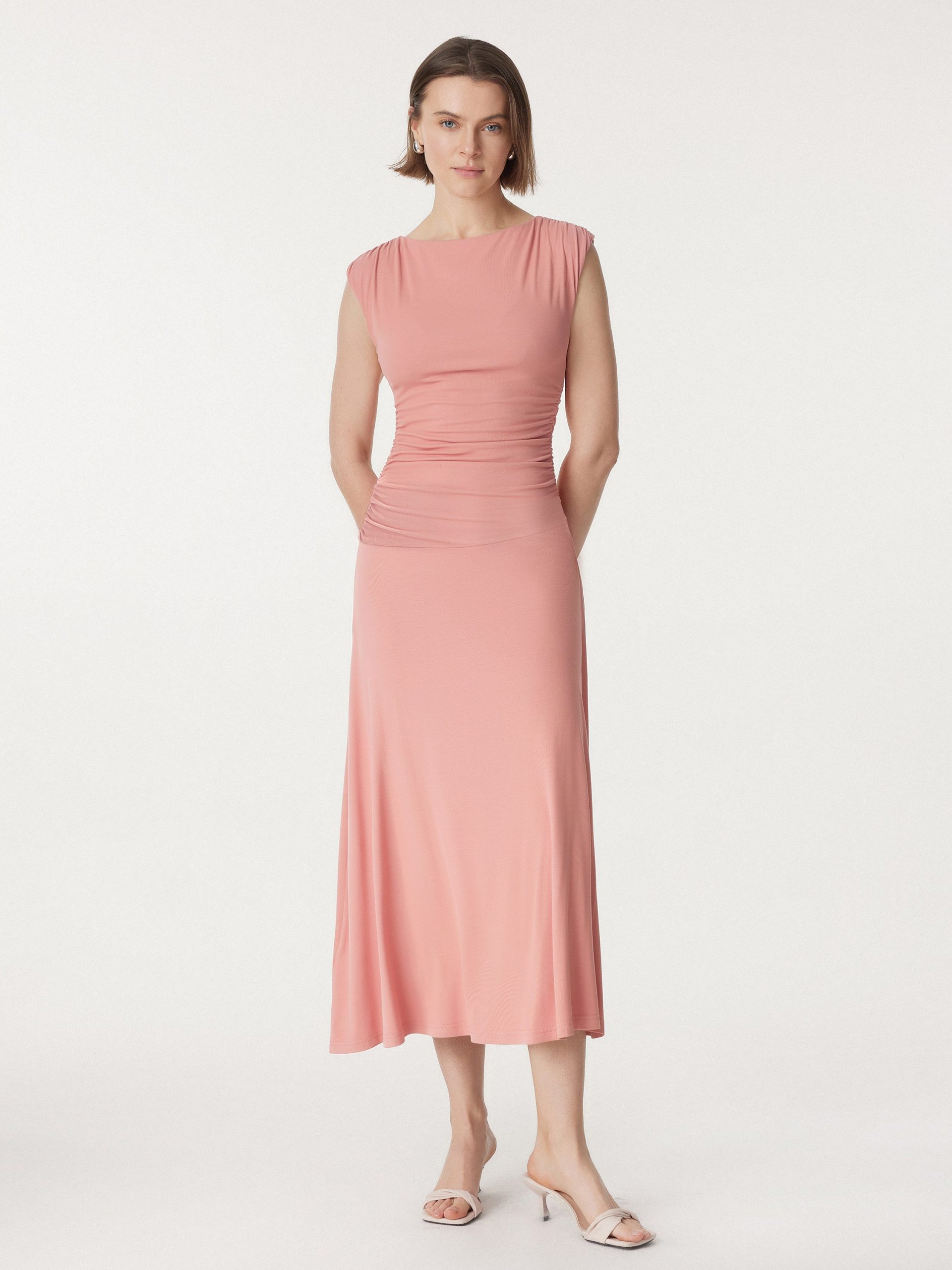Breezy Cooling Side Ruched Maxi Dress - Image 4