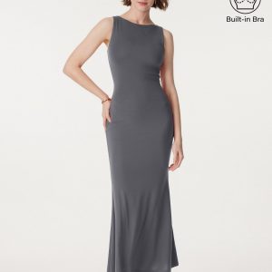 Effortless Boatneck Mermaid Maxi Dress - Image 11