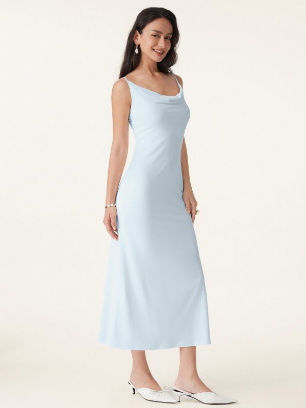 Effortless Vacay Cowl Neck Midi Bra Dress