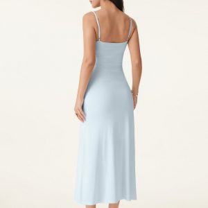 Effortless Vacay Cowl Neck Midi Bra Dress - Image 3