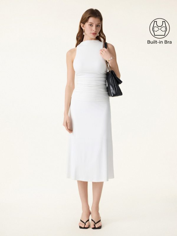Cooling Ruched Sleeveless Bra Tank