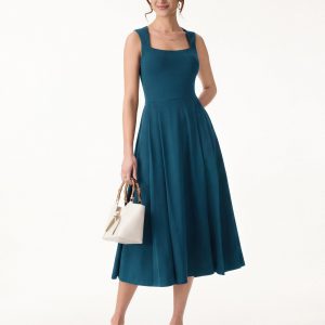 The Anytime Little Black Bra Dress with Pockets - Image 18