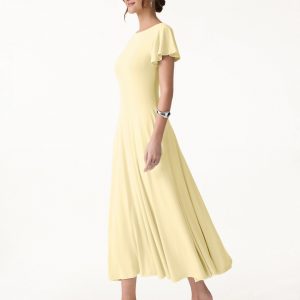 SkinKiss Boatneck Fit-and-Flare Maxi Travel Bra Dress with Pockets - Image 2