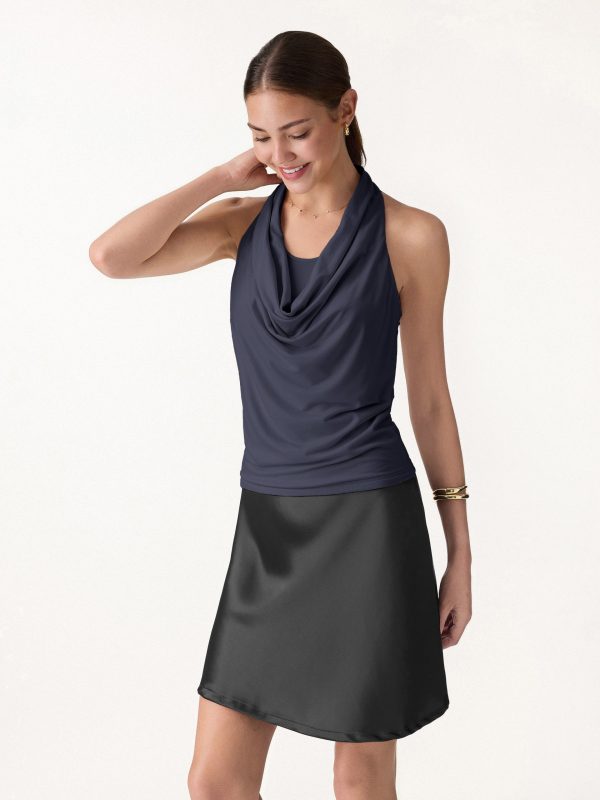 Matte Multi-Wear Cowl Neck Bra Top