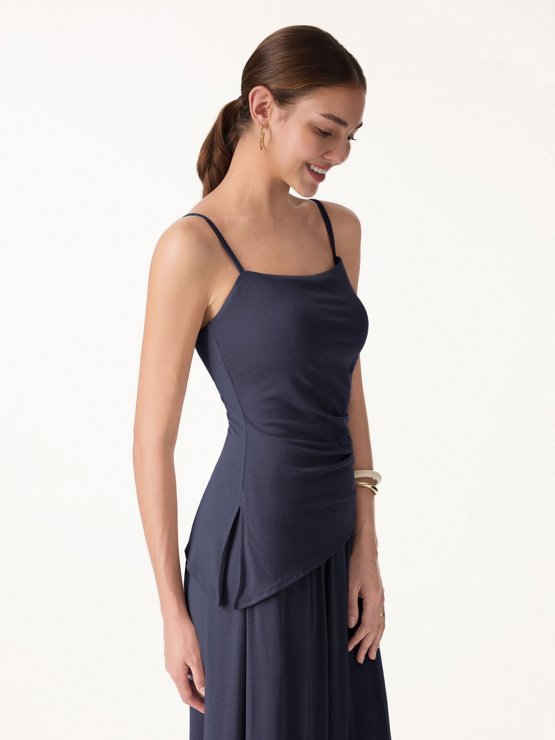 Spaghetti Bra Top with Side Slit - Image 15