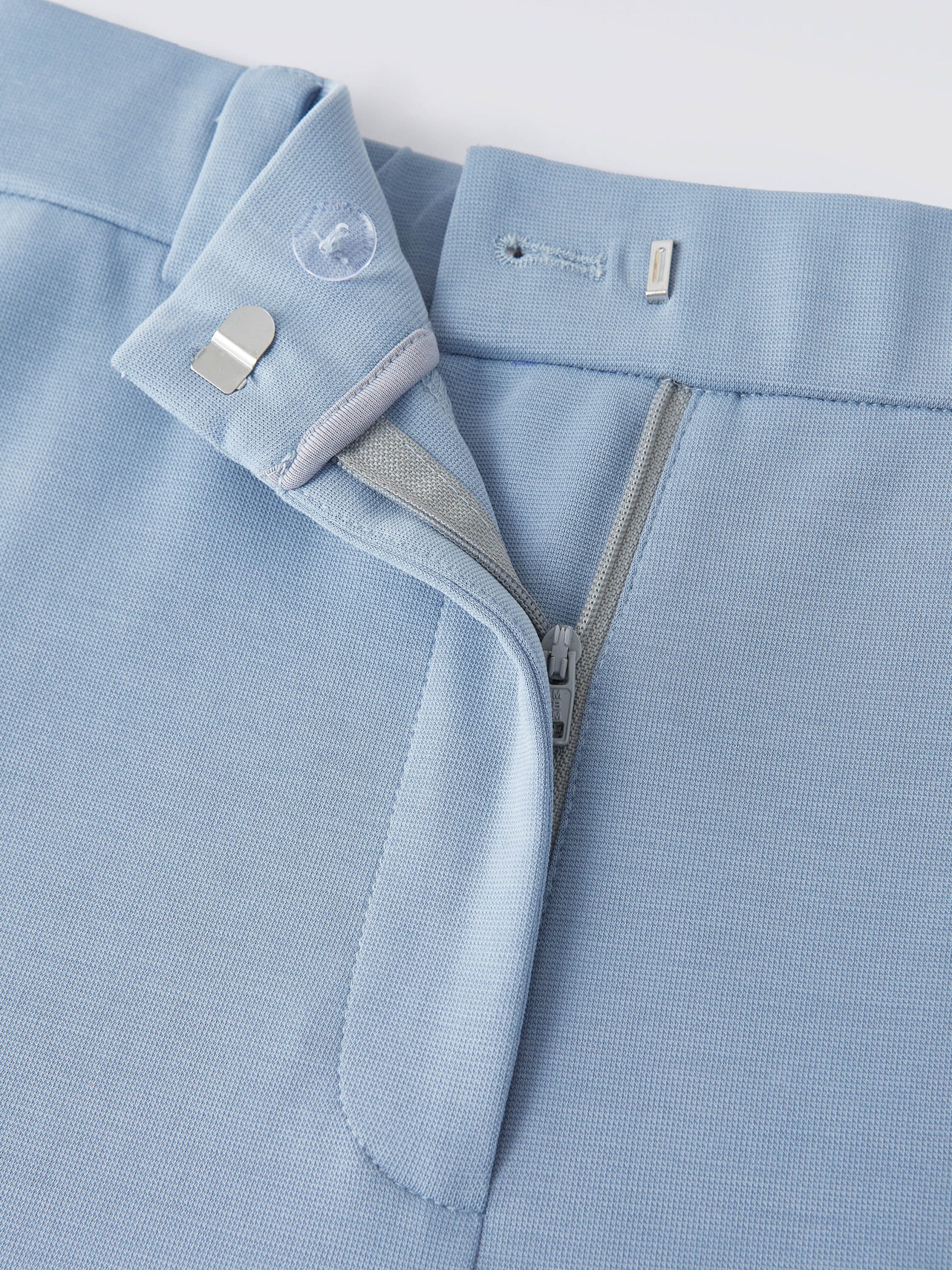 Wrinkle-Resistant High Rise Flared Trousers with Pockets - Image 12