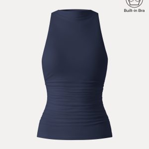 Cooling Ruched Sleeveless Bra Tank - Image 15