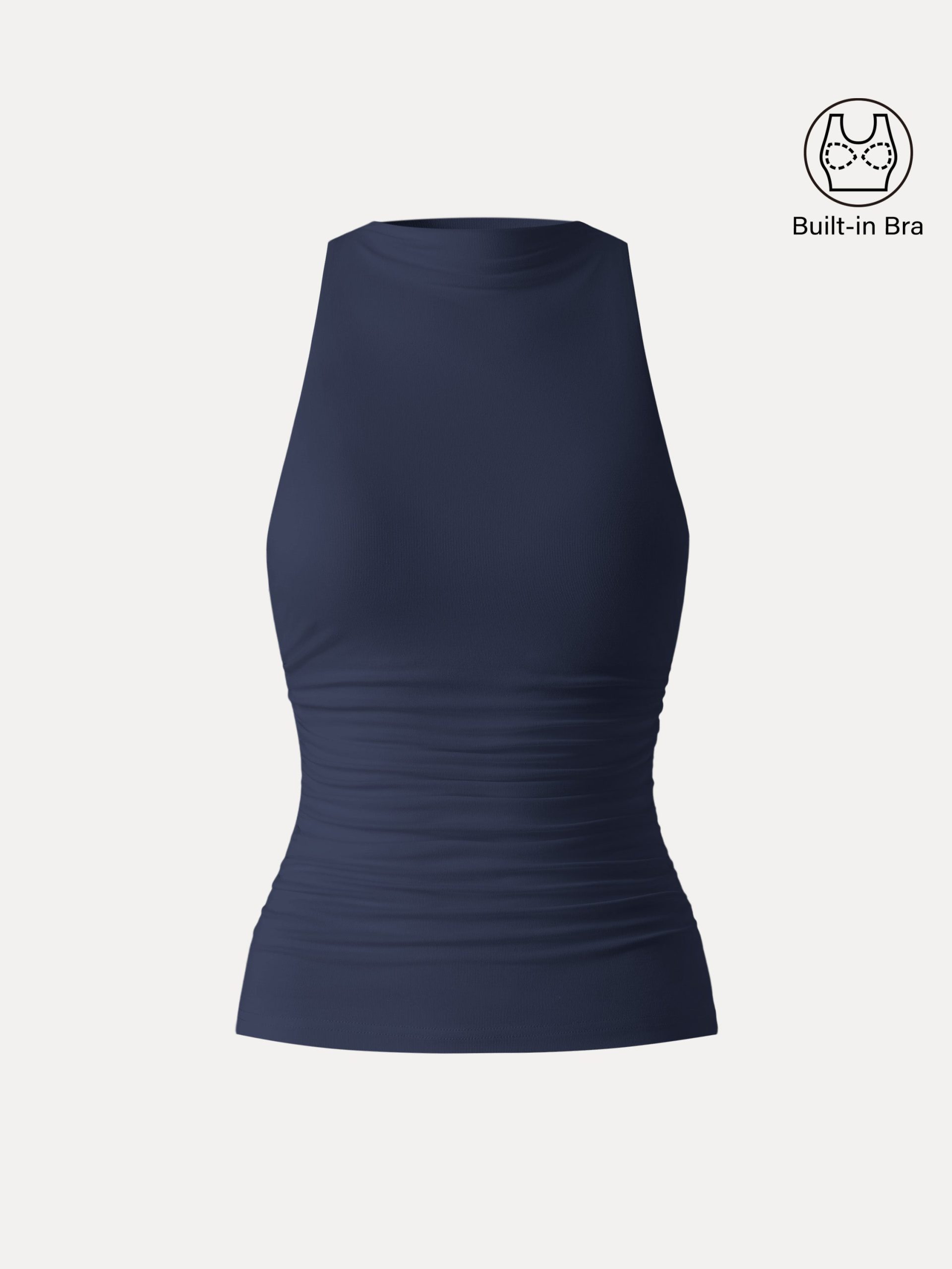 Cooling Ruched Sleeveless Bra Tank - Image 15