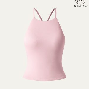 Tie Back Bandless Crop Bra Tank Top - Image 19