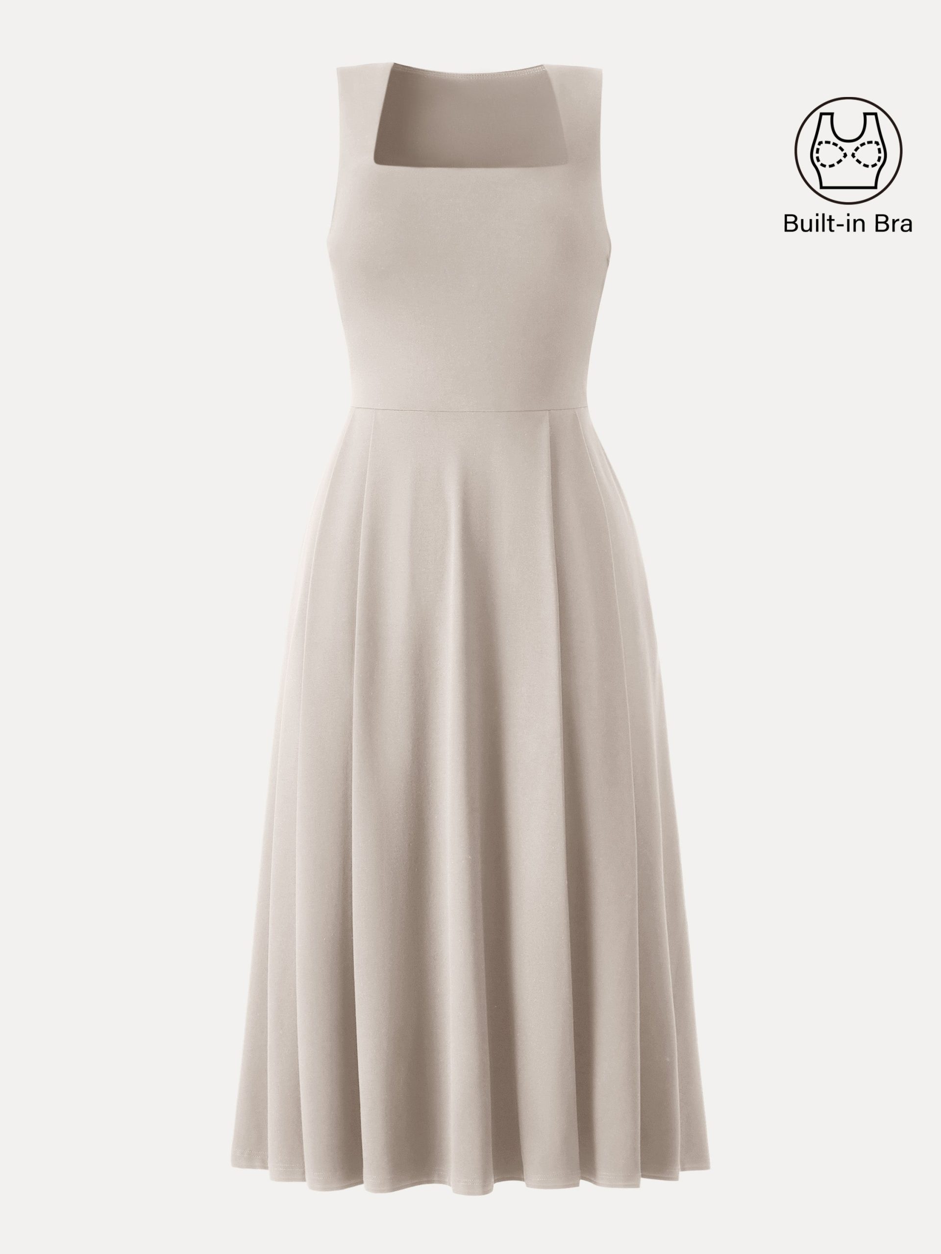 The Anytime Little Black Bra Dress with Pockets - Image 16