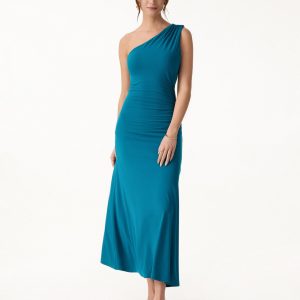 SkinKiss Ruched One Shoulder Maxi Bra Dress - Image 4