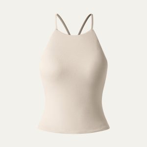 Tie Back Bandless Crop Bra Tank Top - Image 22
